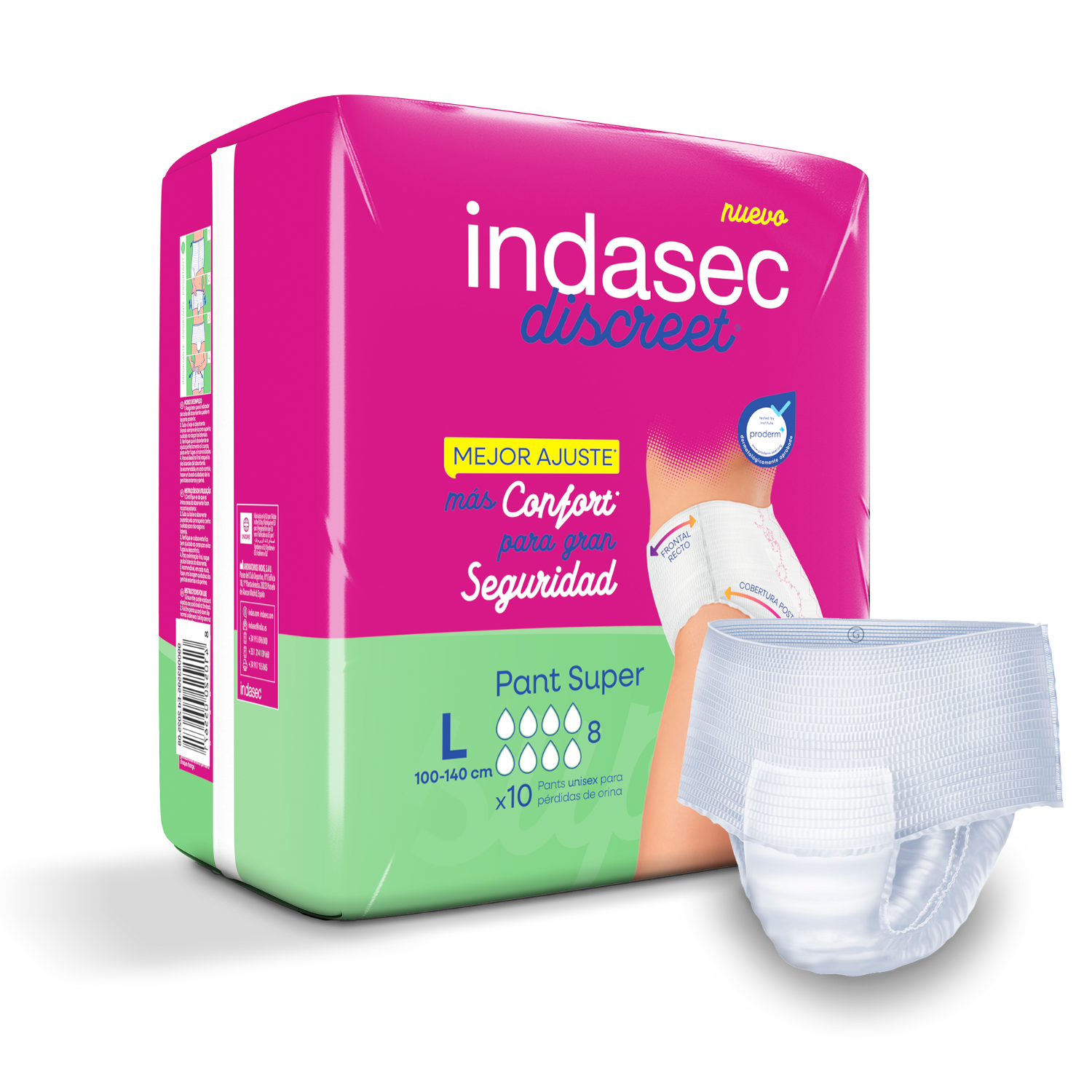 Indas - Indasec Discreet Pant (Cueca ) Super, L (10un)