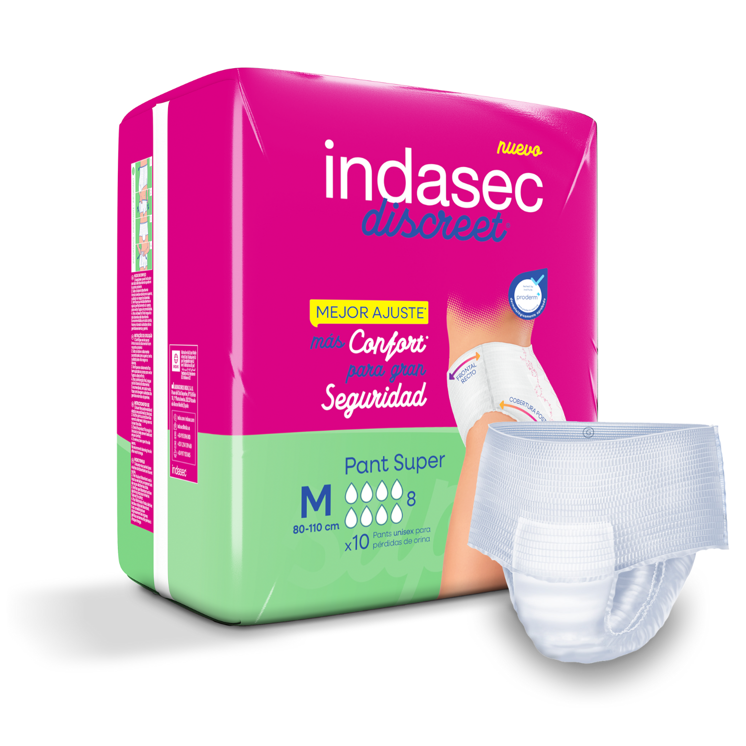 Indas - Indasec Pant (Cueca ) Super, M (10un)