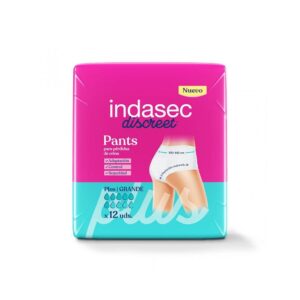 Indas - Indasec Discreet Pant Plus (Cueca) L, (12un)