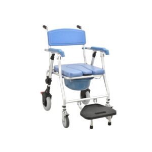 Cadeira Sanitária e Banho c/ Apoio de Pés Antiqueda - BIORT